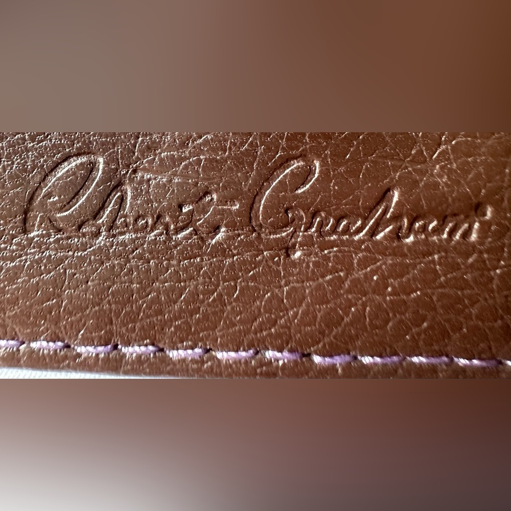 Robert Graham Brown Leather Card Holder - Picture 2 of 4